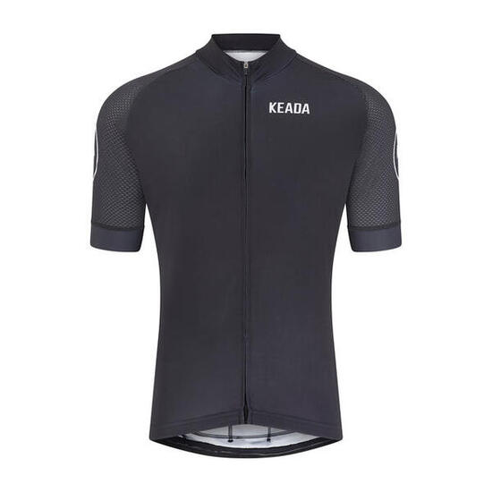 Maillot de cyclisme essentiel pour homme à manches courtes - Noir