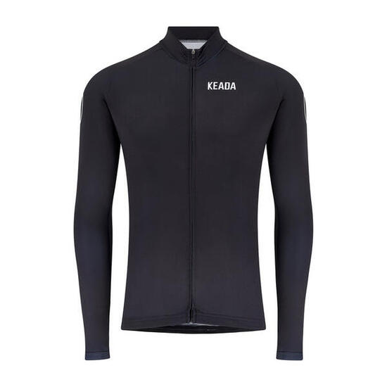 Maillot de cyclisme essentiel à manches longues pour femme - Noir