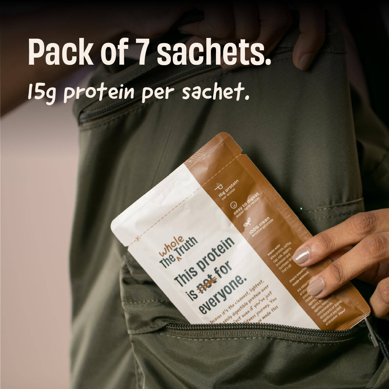 The Whole Truth Protein Powder Sampler Pack Cold Coffee 15g protein Pack of 7 -  4