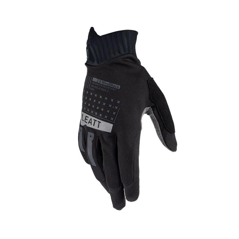 Guanti Ciclismo Uomo MTB 2.0 Windblock Nero