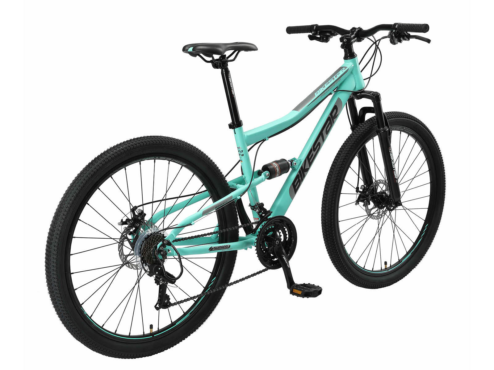 MTB fiets 27.5", volledig geveerde, 21 versnellingen, schijfremmen 3/7
