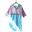成人中性UPF 50+防曬保暖風速乾布斗篷衣 - 粉紅色/藍色