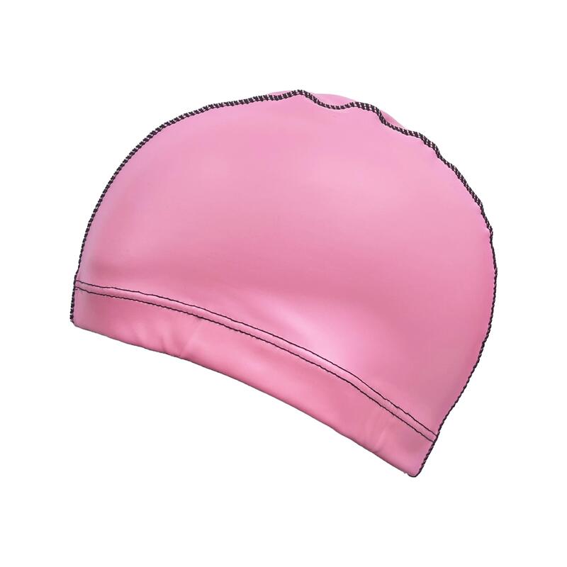 PU Coated Adult Swimming Cap - Pink