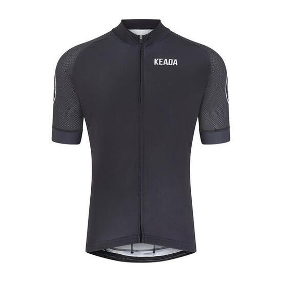 Maillot de cyclisme essentiel pour homme à manches courtes - Noir