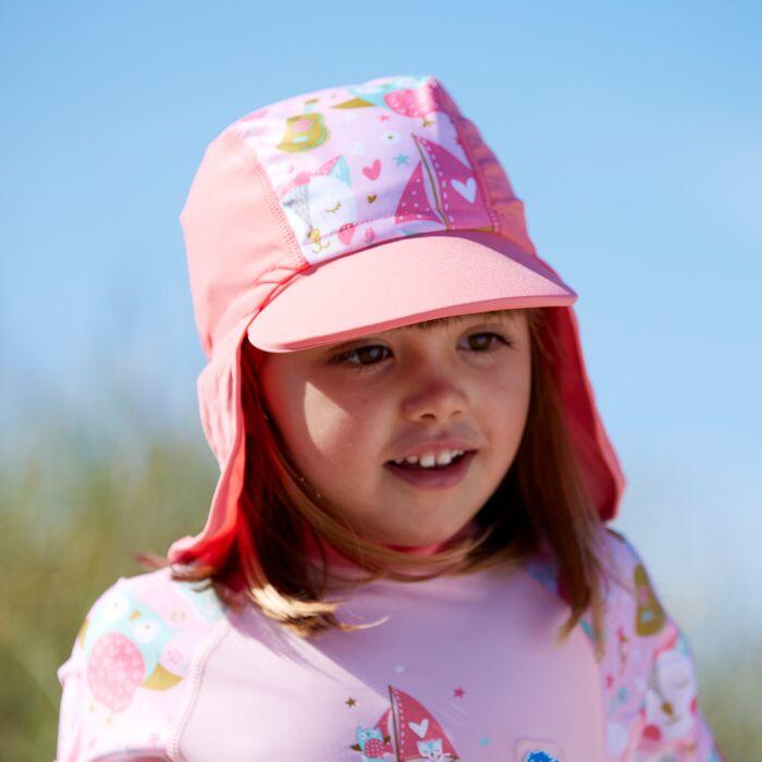 Legionnaire Kid's Quick Drying Sun Protection Hat - Owl & the Pussycat