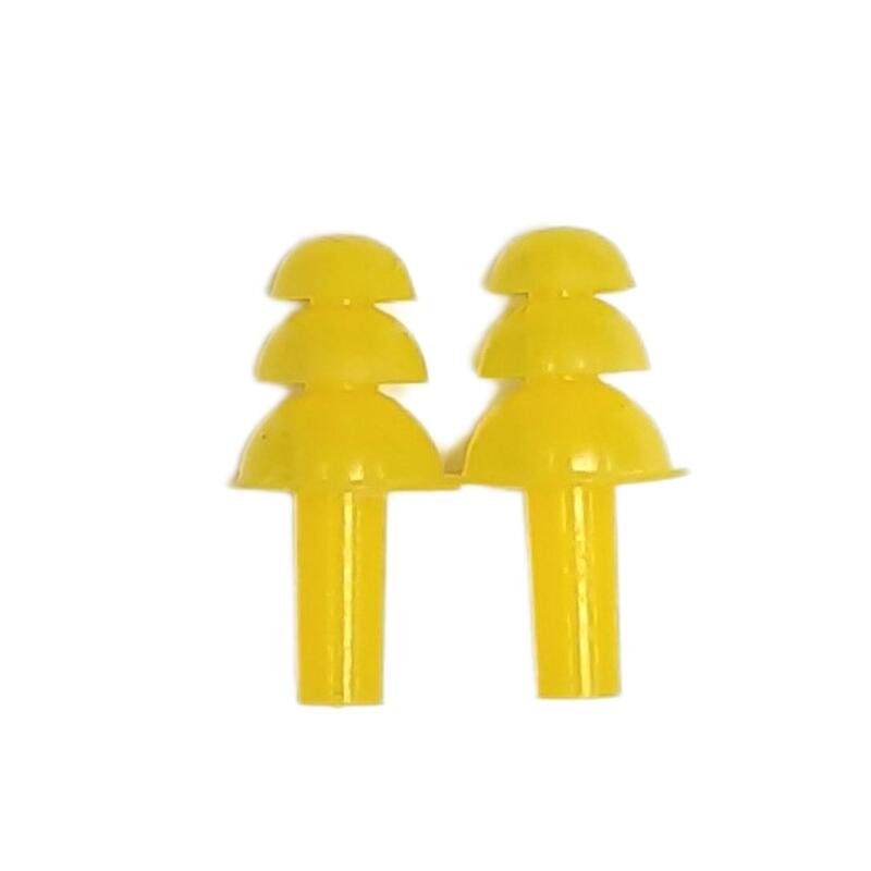 MS-9056 矽膠游泳柔軟耳塞 ( 一對) - 黃色