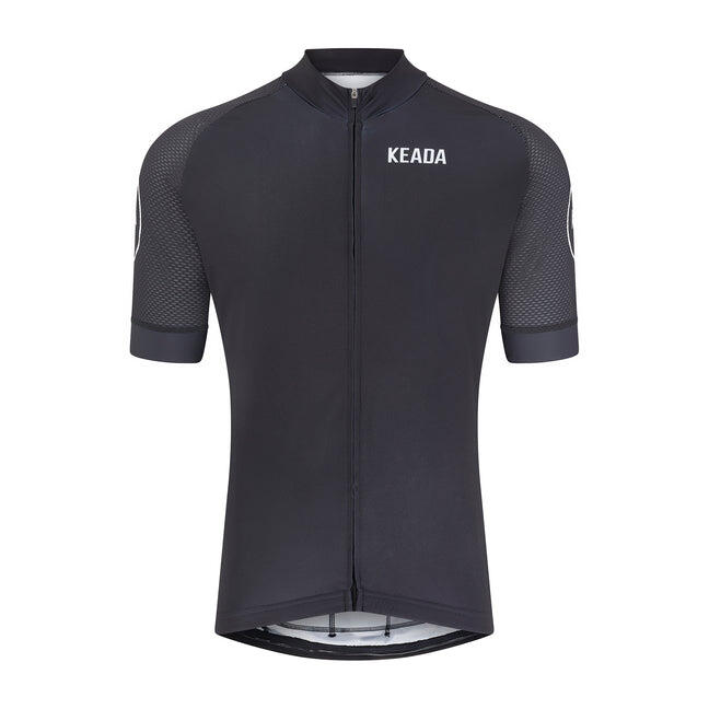 Dámsky cyklistický dres Essential s krátkym rukávom – čierna