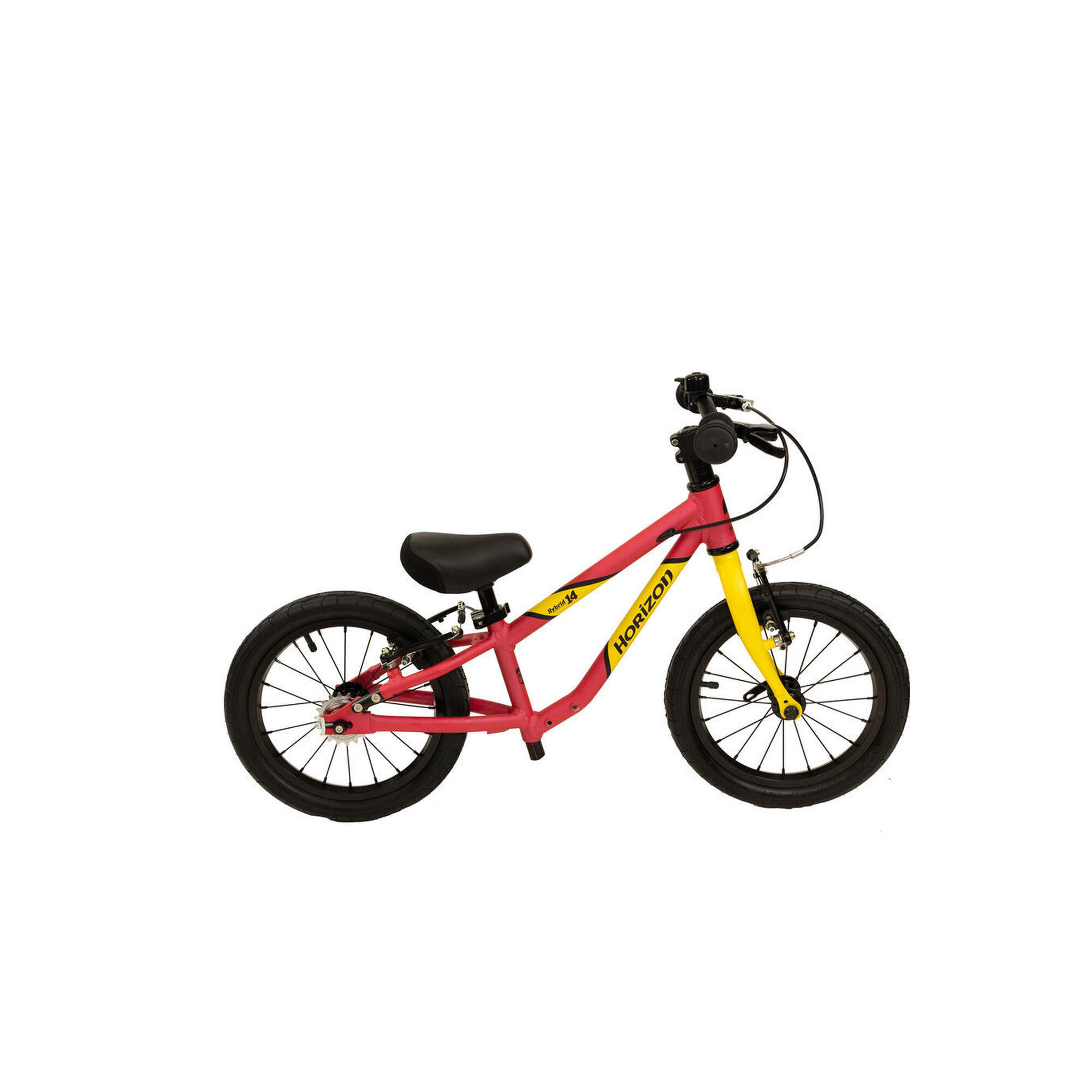 Hybrid 2in1 Balance Bike Kid bike 14 inch - Pink