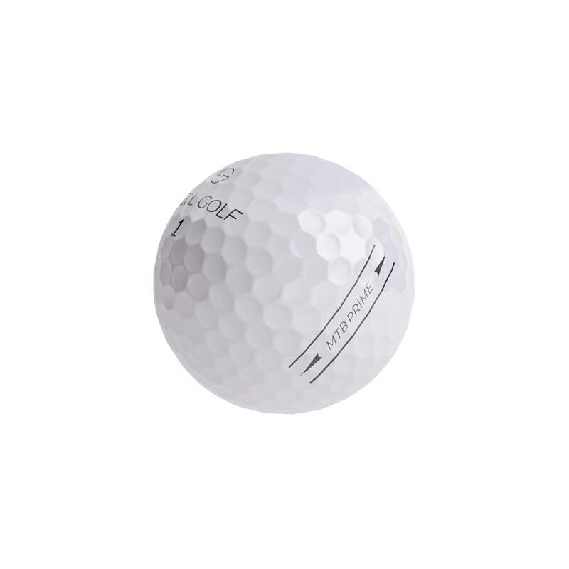 MTB PRIME 三層高爾夫球 (12粒) - 白色