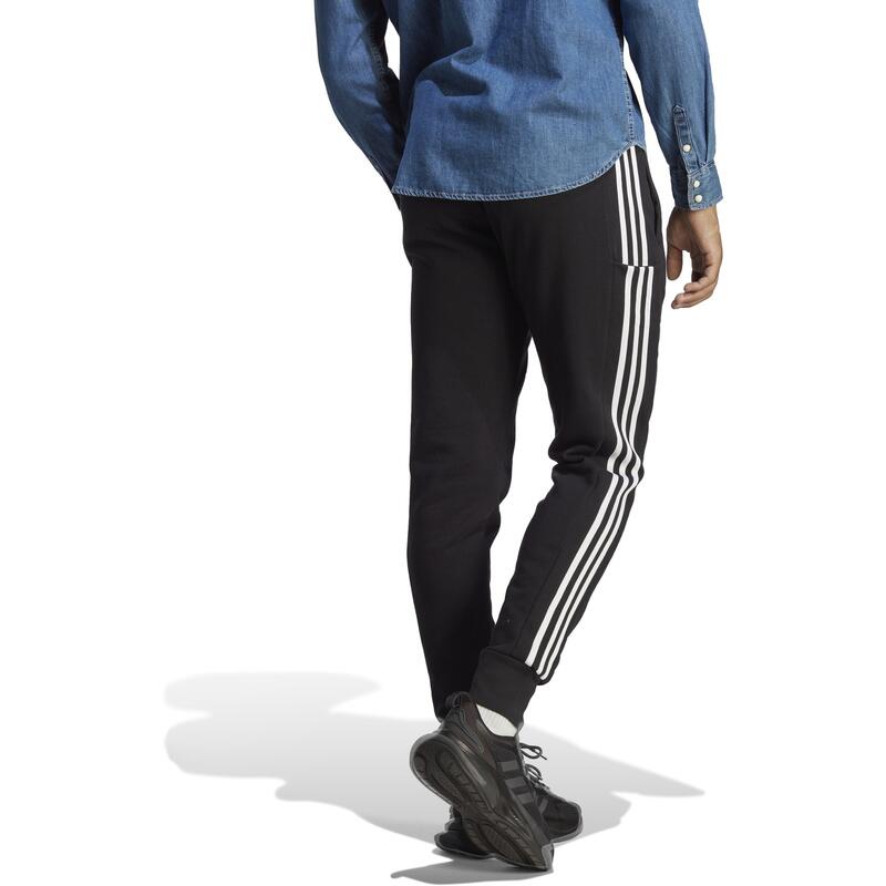 Kalhoty Essentials French Terry Tapered Cuff 3-Stripes
