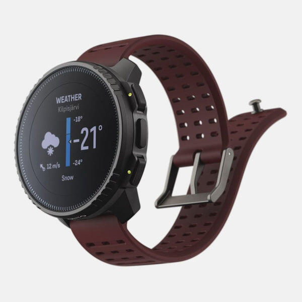 Vertical Outdoor Electronic Watch - Black Ruby