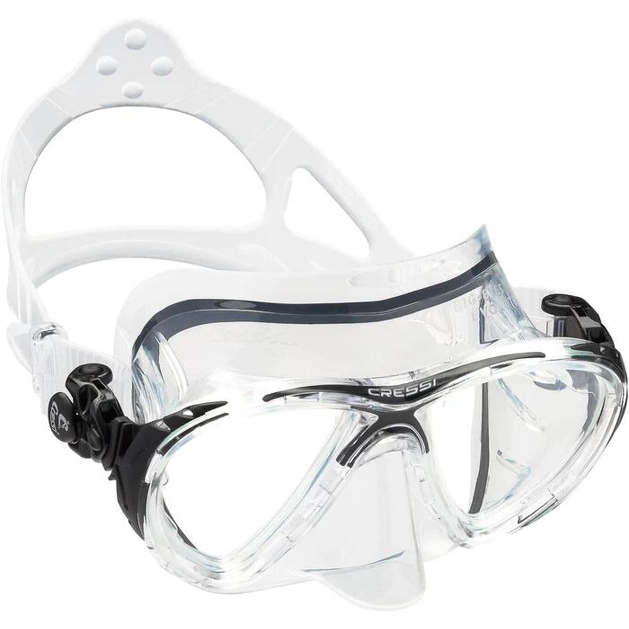 Big Eyes Evolution Adult Diving Mask - Clear Black