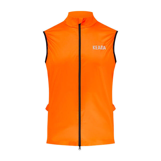 Keada Sports - Gilet De Cyclisme Essentiel Pour Femme - Orange - Veste - Orange - 40 M - Decathlon