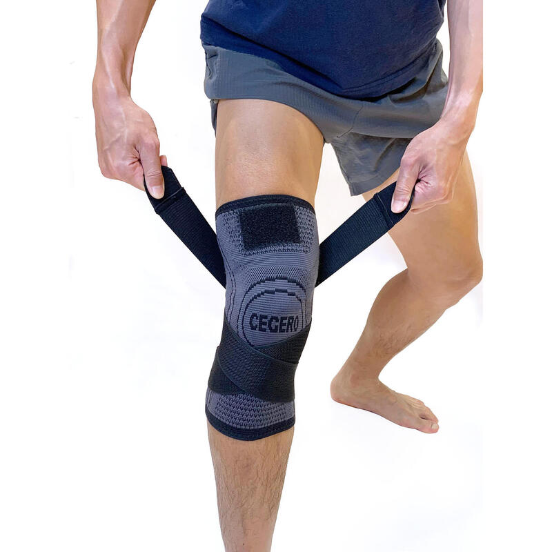 KNEE SLEEVES STRAP - GREY