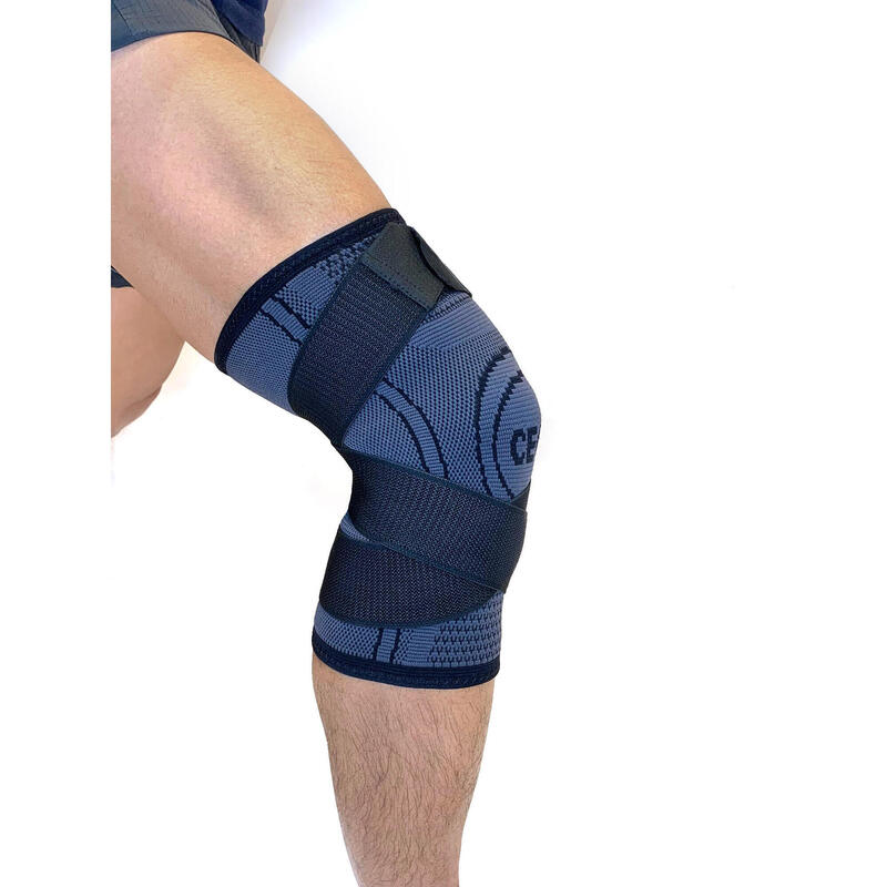 KNEE SLEEVES STRAP - GREY