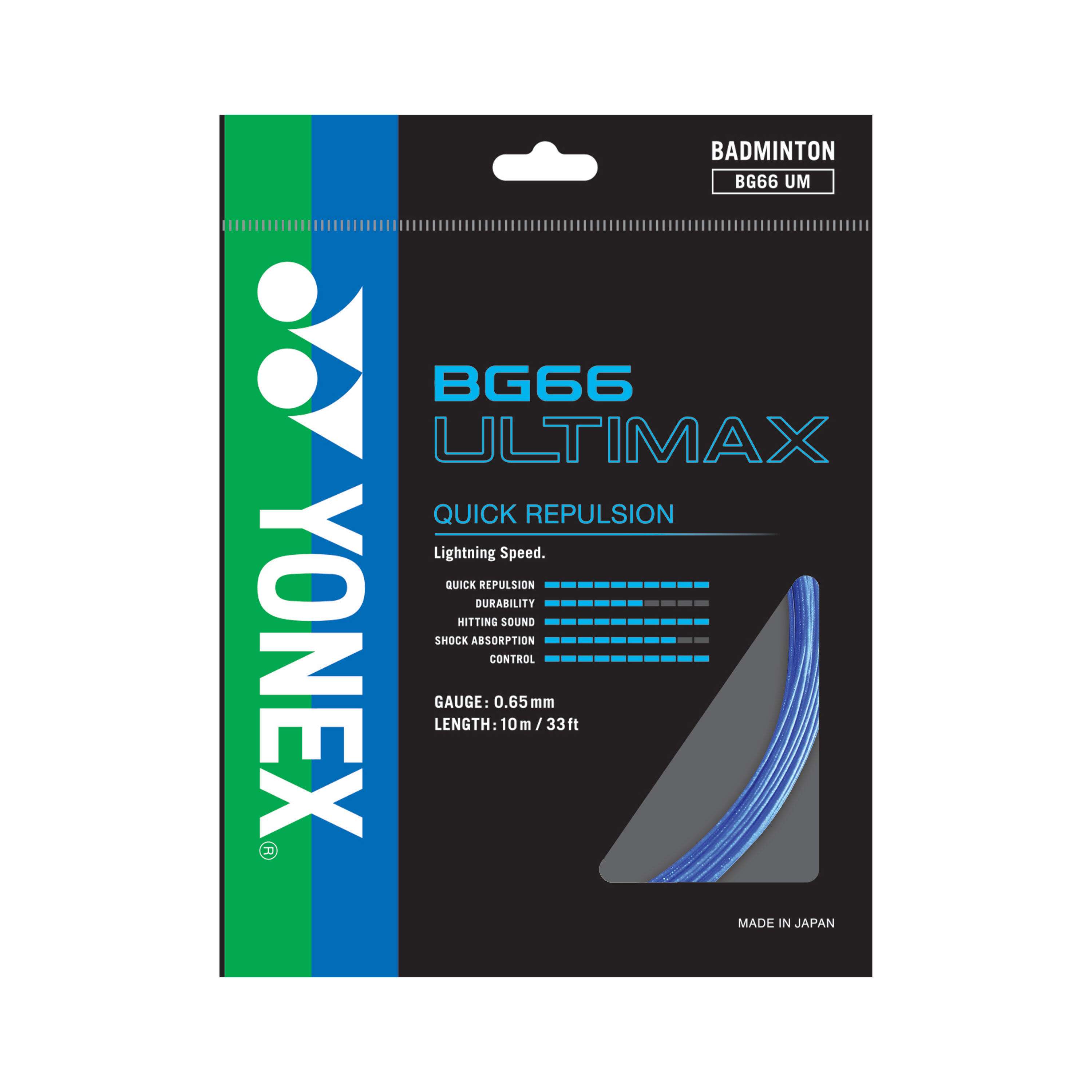 Badminton String BG66 Ultimax BLUE