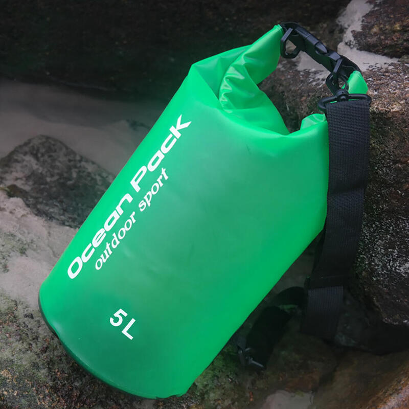 Ocean Pack PVC Waterproof Bag (With Strap) 5L - Green