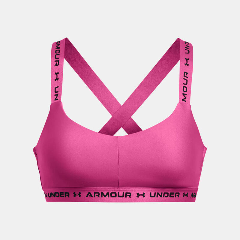 Beha Under Armour Vrouw Kruisende Rug Roze