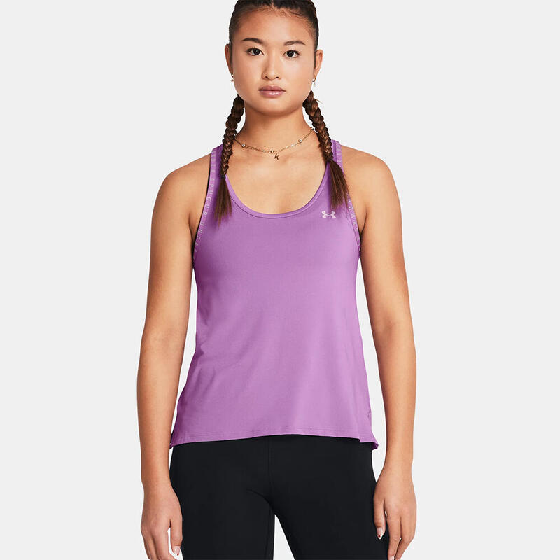 Camiseta Sin Mangas Mujer Under Armour Morado Ua Knockout