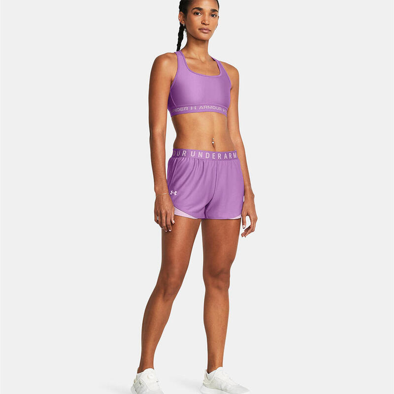 SHORT UA PLAY UP 3.0 FEMME UNDER ARMOUR VIOLET