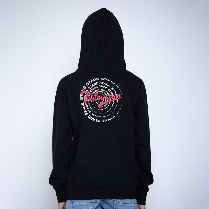 Sweat A Capuche Enfant Stade Toulousain Circle Noir