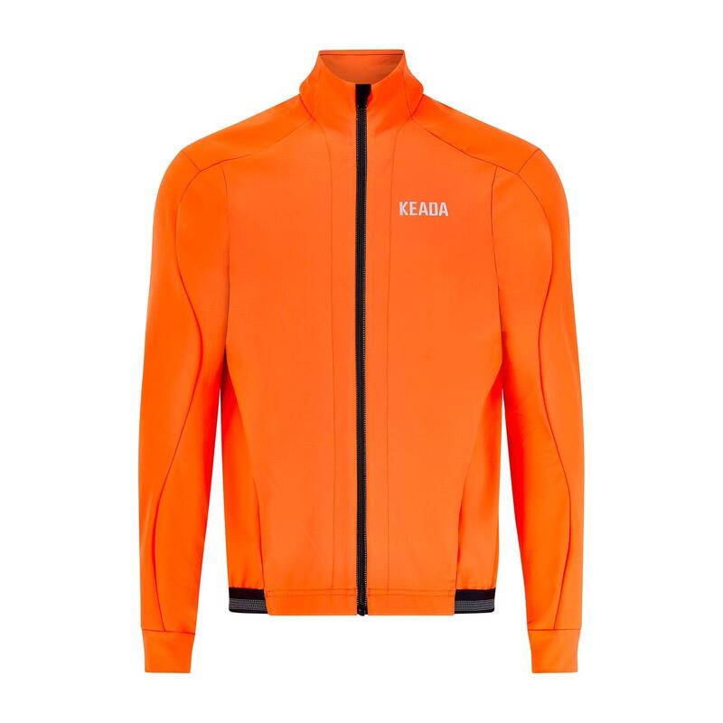 Storm Jacket Oranje - Thermische Fietsjas voor Heren