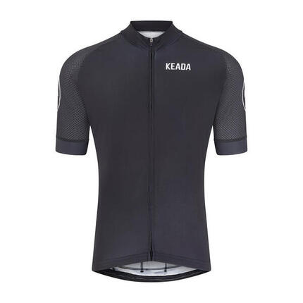 Maillot de cyclisme essentiel pour homme à manches courtes - Noir