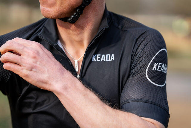 Maglia da ciclismo essenziale da uomo a maniche corte - Nero 4/5