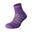 Crew 成人款排汗登山健行襪 - 紫色
