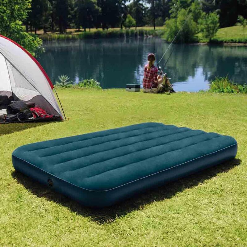 Twin Dura-Beam Midnight Green Downy Airbed