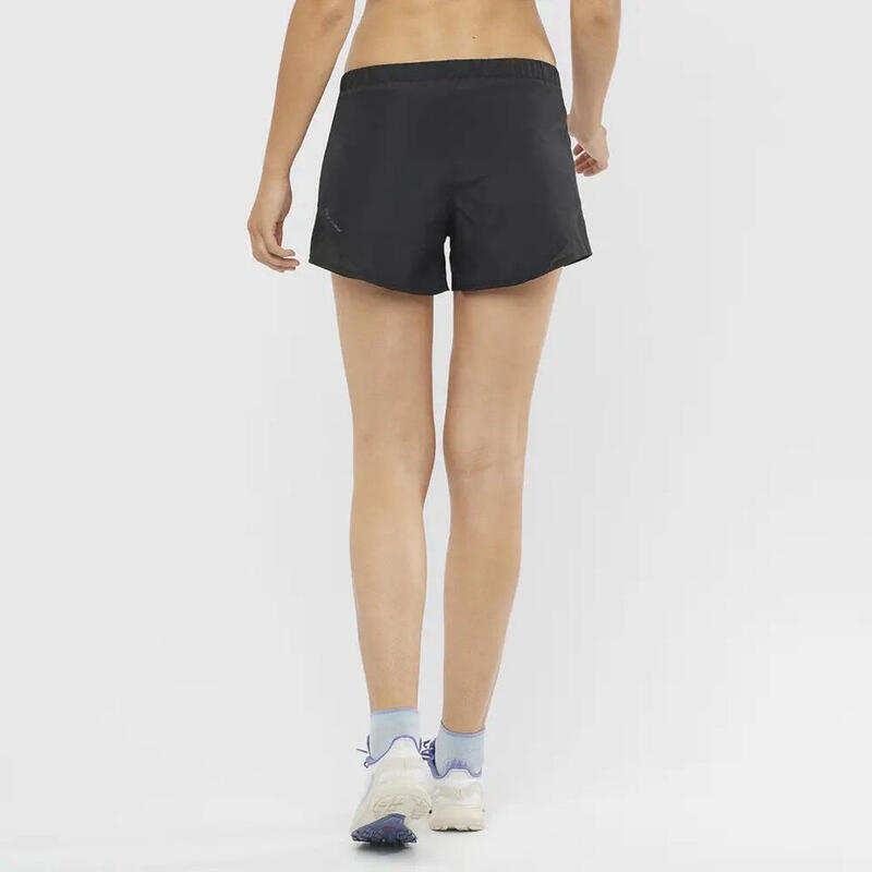 Cross Rebel Women 4" Trail Running Shorts - Black