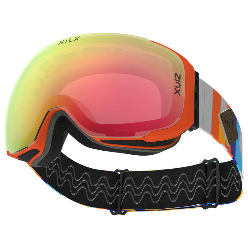 RECON Unisex  Anti-fog & Anti scratch Ski, Snow Goggles - Red/Multi-color