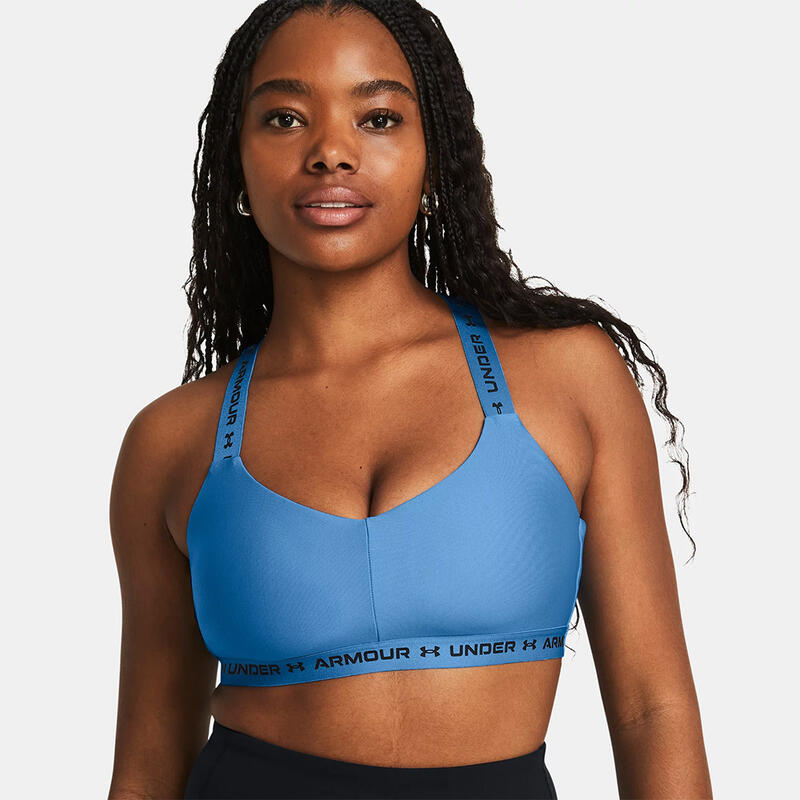 BRASSIERE UNDER ARMOUR FEMME DOS CROISÉ BLEU