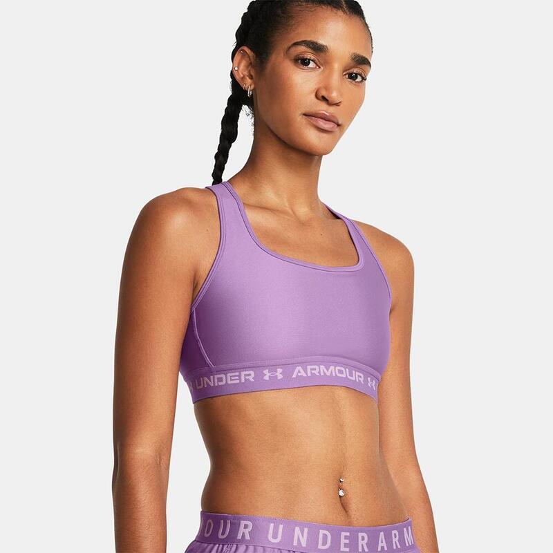 BRASSIÈRE FEMME UNDER ARMOUR CROSSBACK VIOLETTE