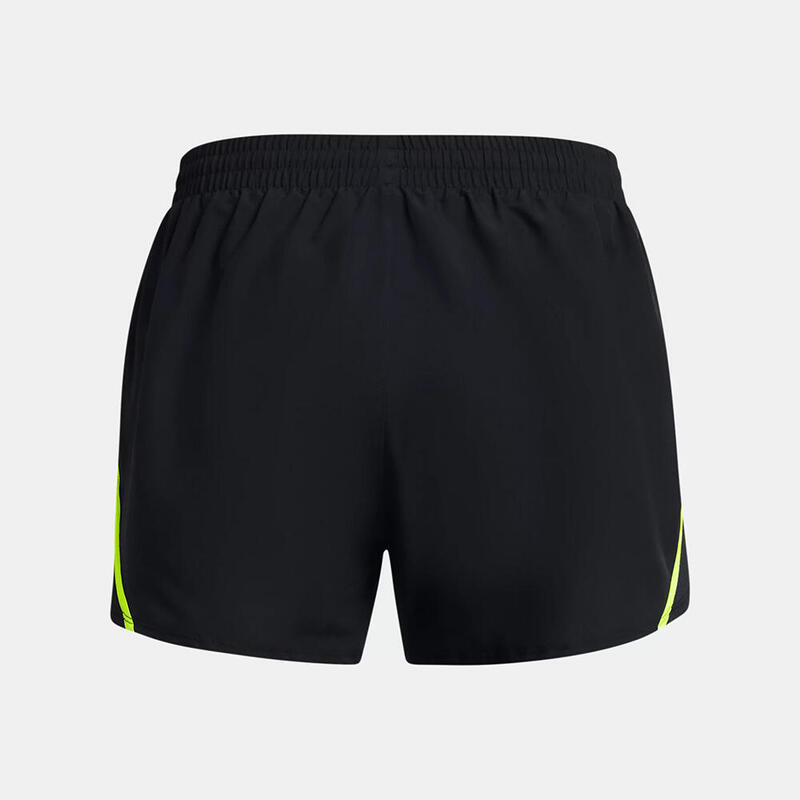 Under Armour Korte Ua Fly-by Zwart & Geel Fluor