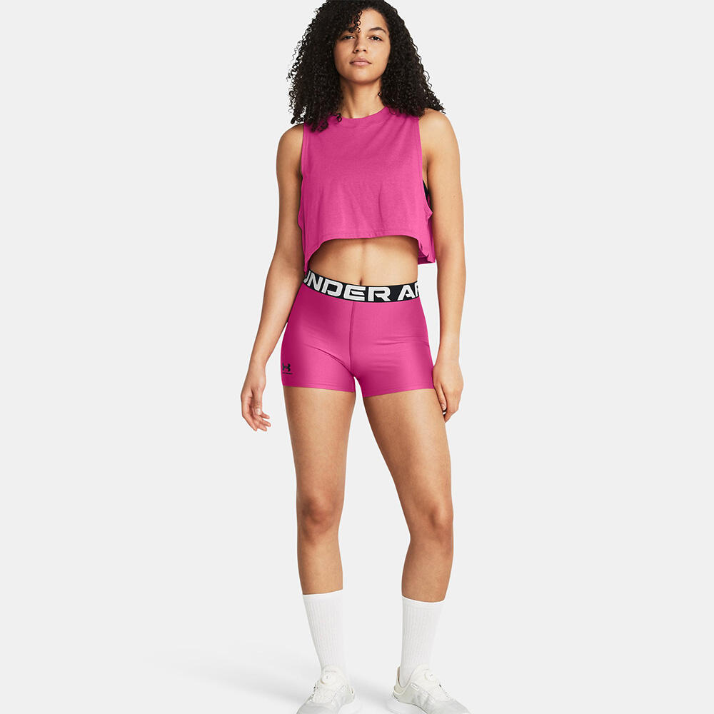 Krótkie legginsy treningowe damskie UNDER ARMOUR szybkoschnące kolarki 3/7