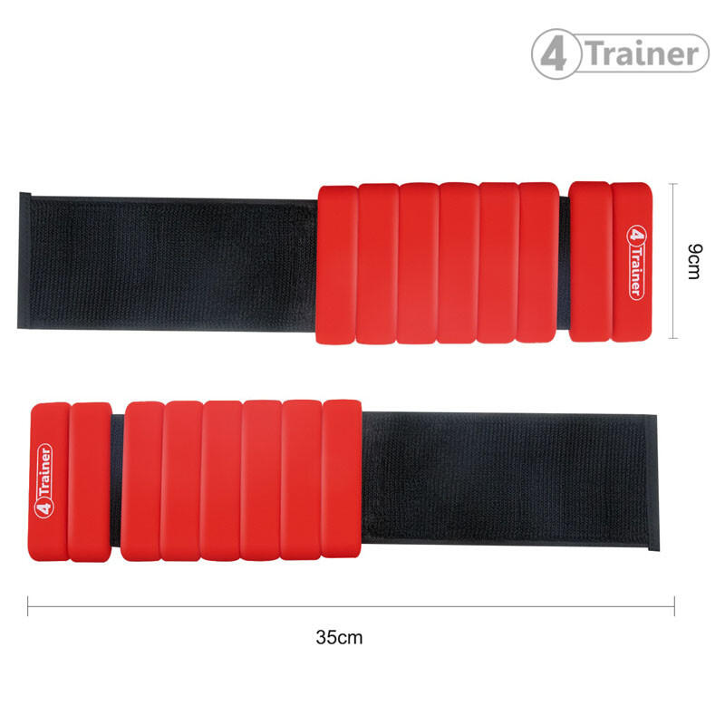 Bandes Lestées Silicone - Rouge - 2 x 1kg - 4TRAINER 4/5