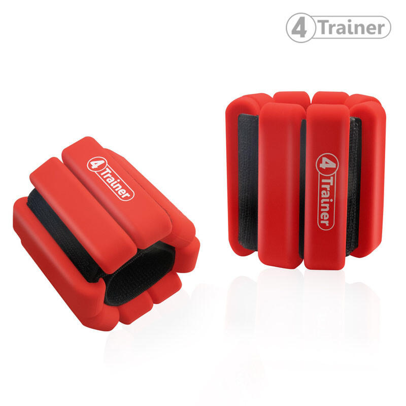 Bandes Lestées Silicone - Rouge - 2 x 1kg - 4TRAINER 3/5