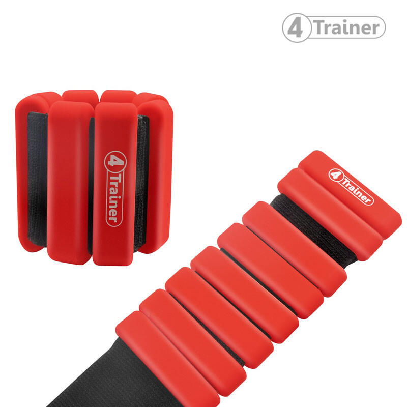 Bandes Lestées Silicone - Rouge - 2 x 1kg - 4TRAINER 2/5