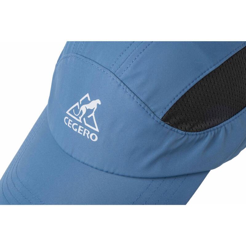 UV MESH UNISEX RUNNING CAP - NAVY/BLACK