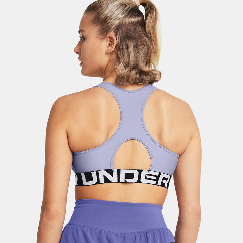 BRASSIÈRE FEMME UNDER ARMOUR HEATGEAR® VIOLET PASTEL BRANDED