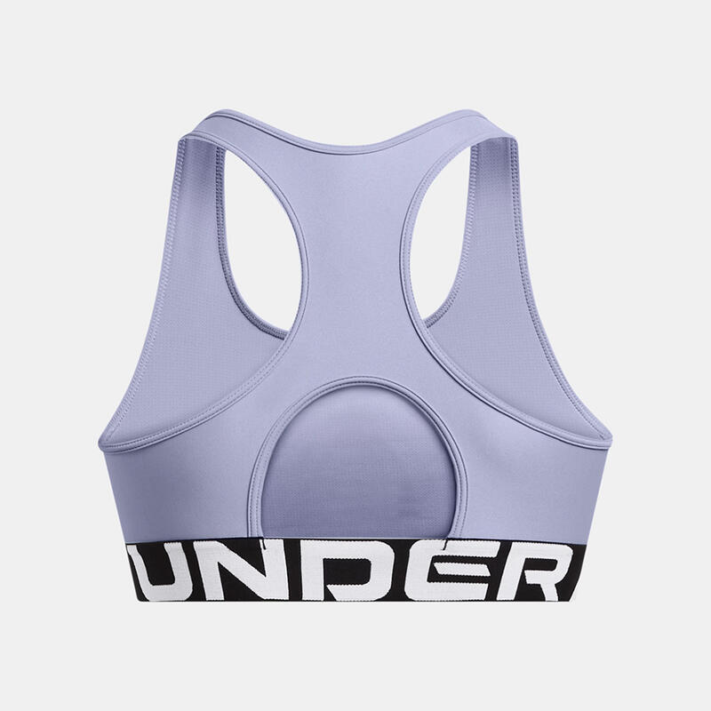 BRASSIÈRE FEMME UNDER ARMOUR HEATGEAR® VIOLET PASTEL BRANDED