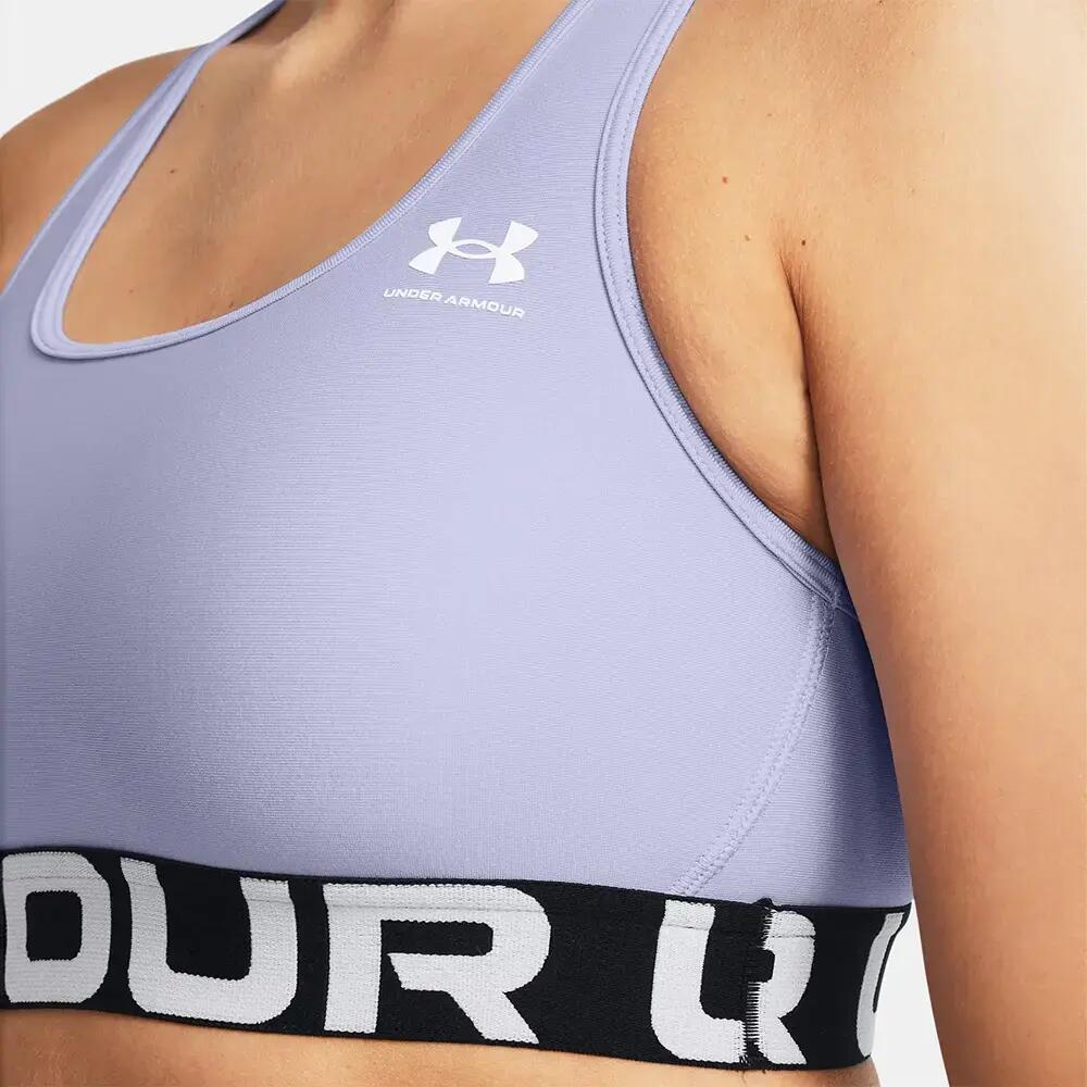 Sujetador Mujer Under Armour Heatgear® Violeta Pastel Con Logotipo 5/5