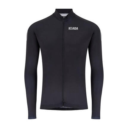 Maillot de cyclisme essentiel pour homme à manches longues - Bleu marine