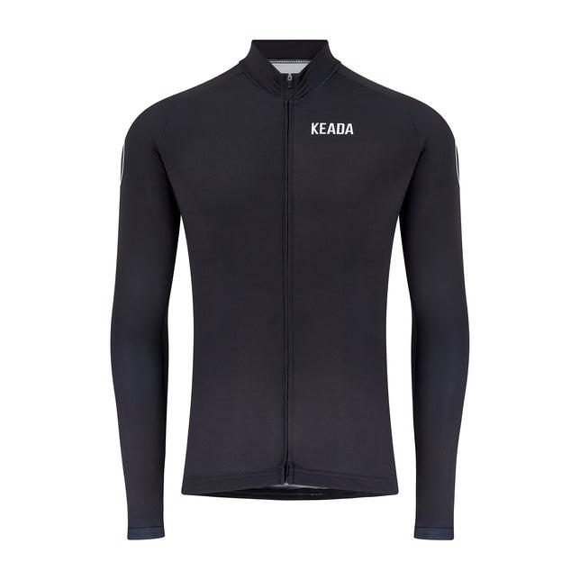 DONDA Mens Essential Long Sleeved Cycling Jersey - Black