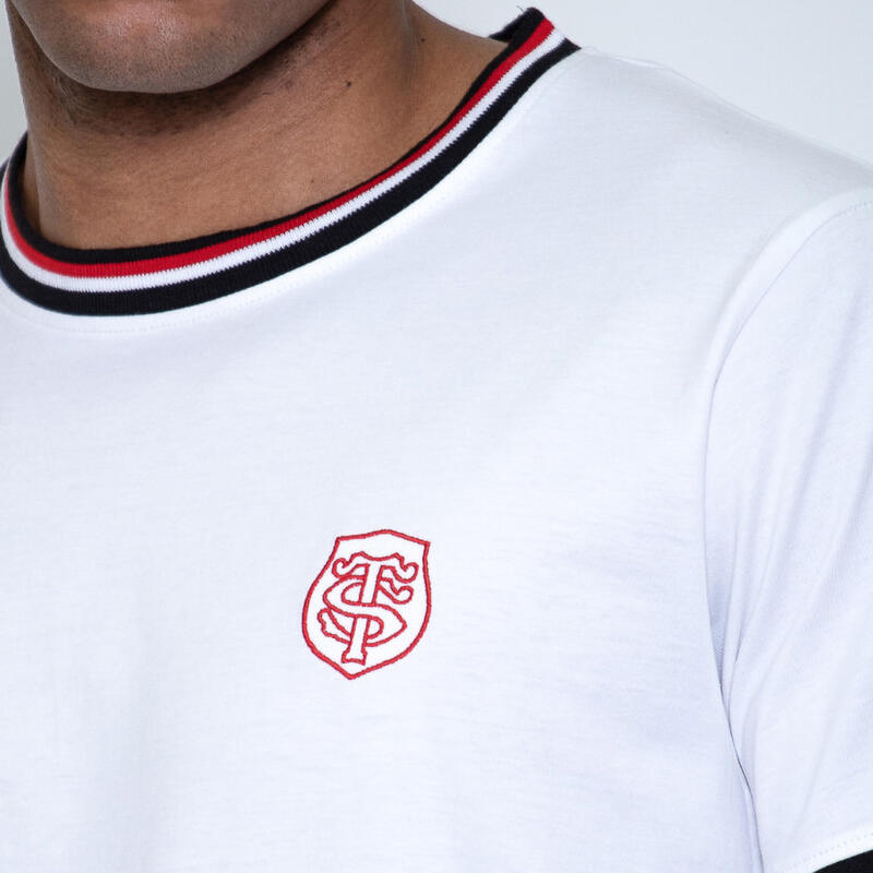 TSHIRT STADE TOULOUSAIN CLASSY BLANC