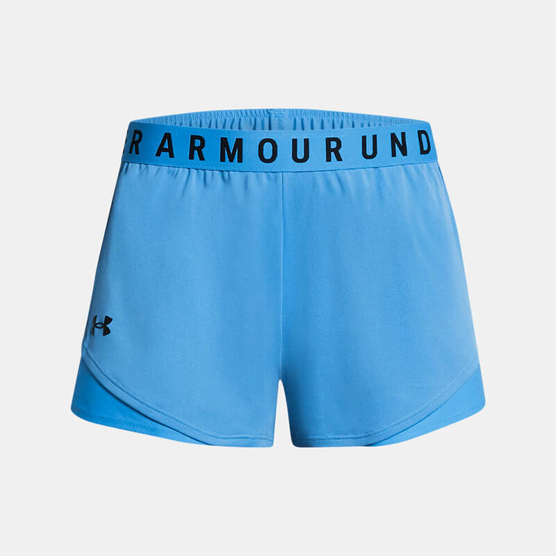 Korte Ua Play Up 3.0 Vrouw Under Armor Blauw