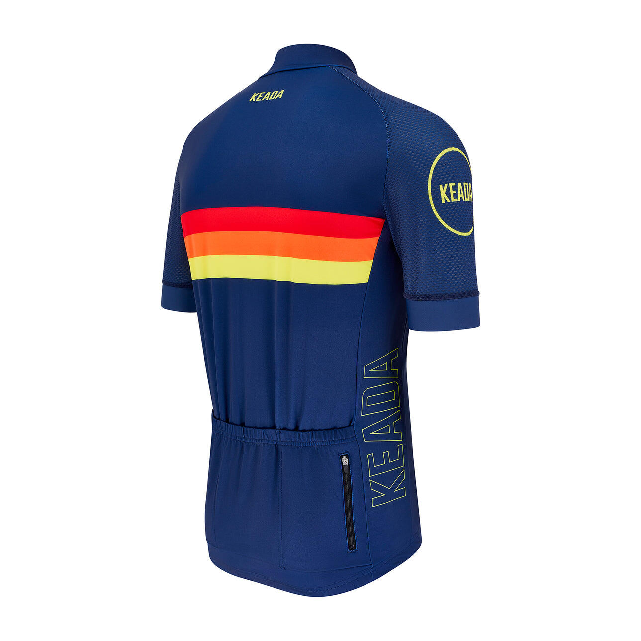 Mens Long Sleeved Cycling Jersey - Sunrise 3/4