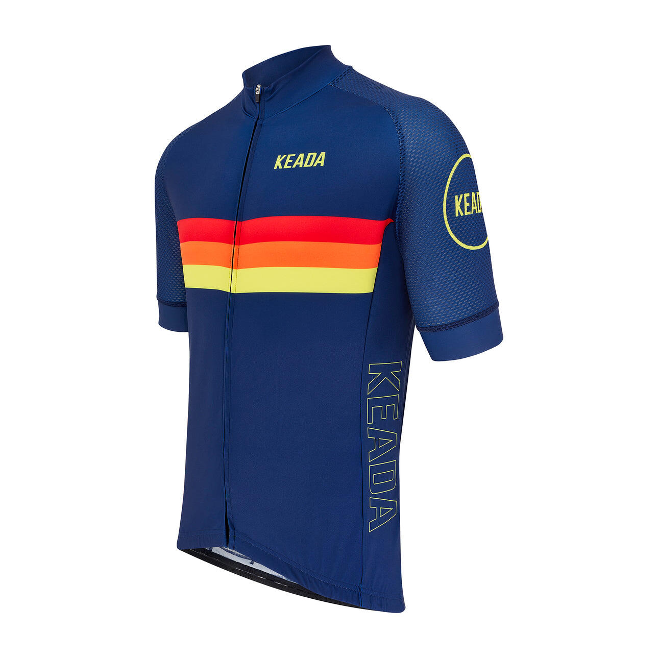 Mens Long Sleeved Cycling Jersey - Sunrise 2/4