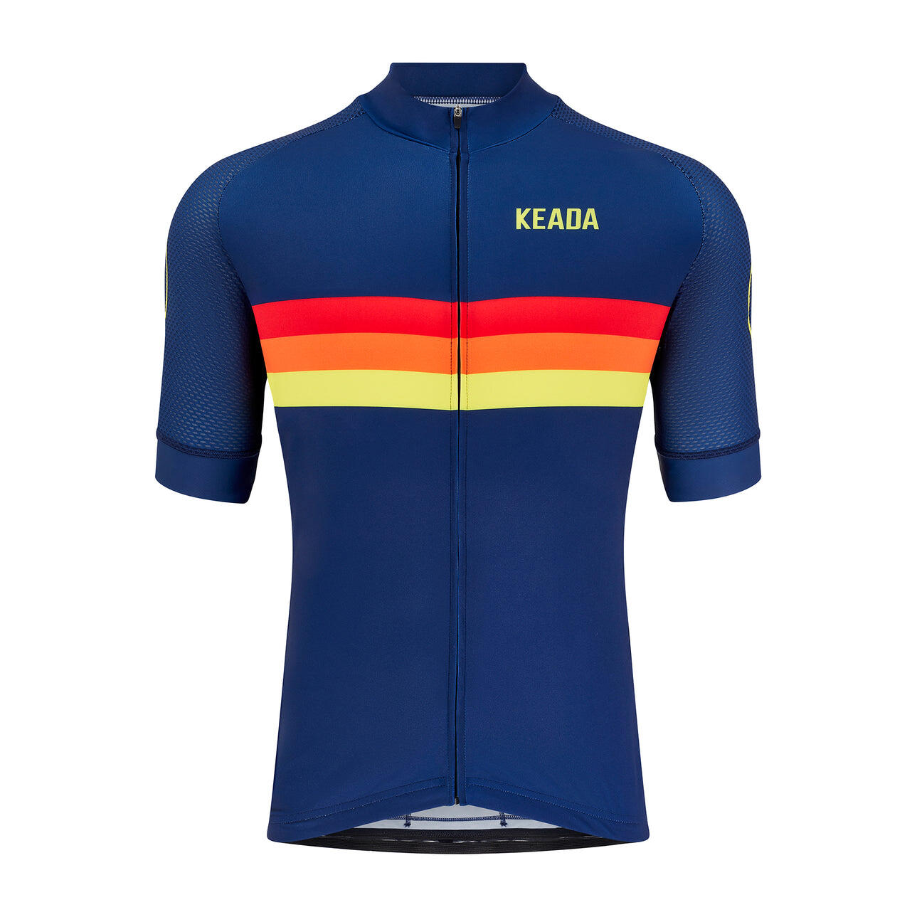 Mens Long Sleeved Cycling Jersey - Sunrise 1/4